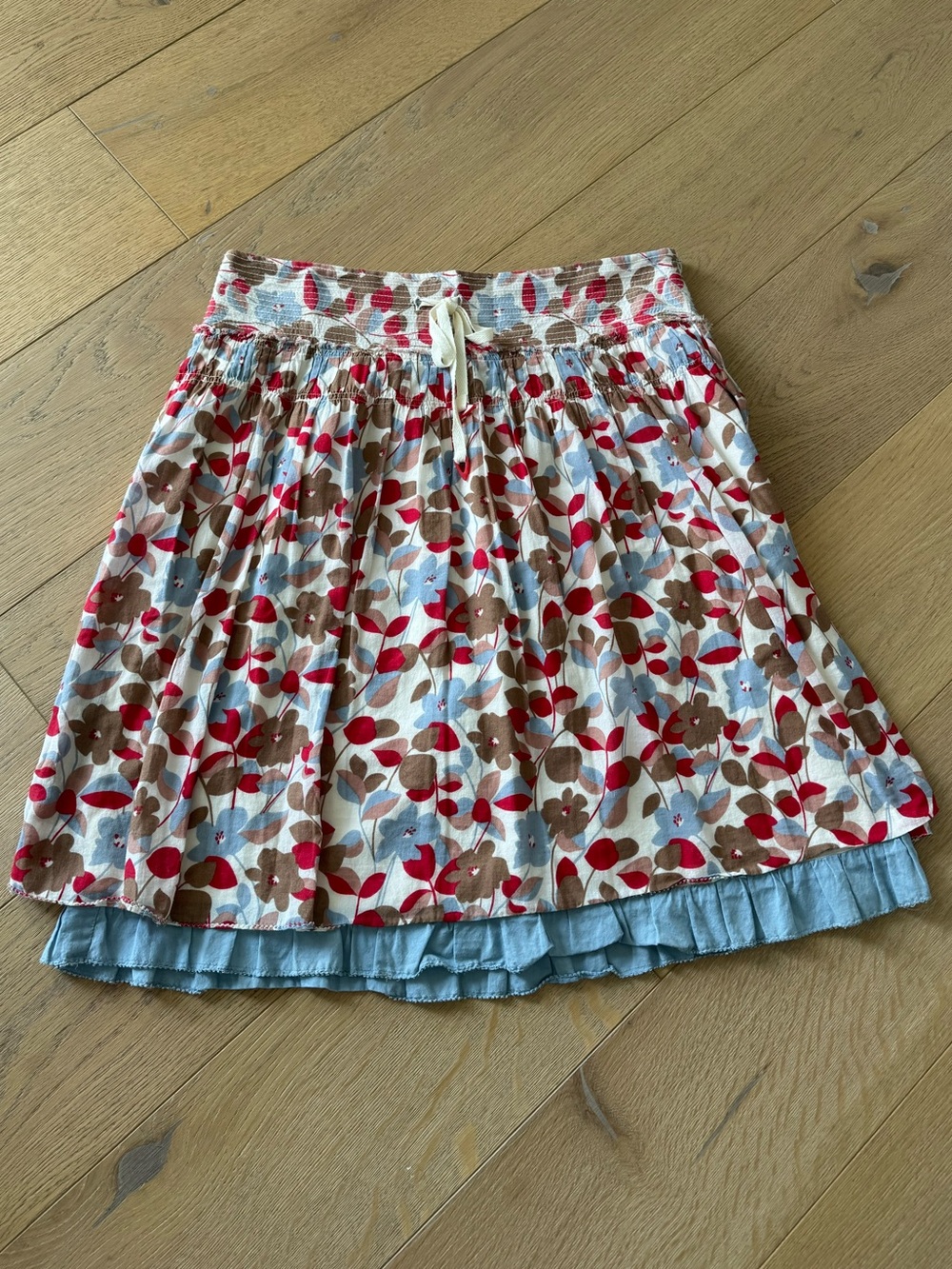 American Eagle Floral Print Tiered Women's Skirt Y2K Size 6
